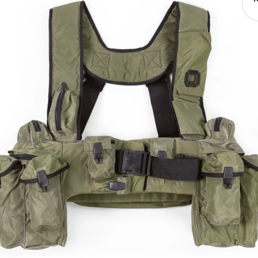 Men's Olive Utility Vest